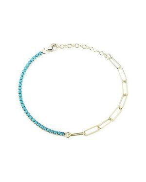 Sphera Milano 14K Over Silver Cz Paperclip X Tenni - Os3